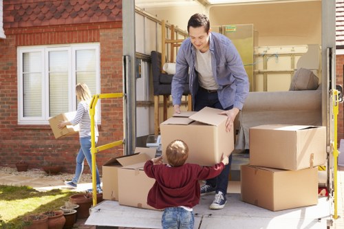 Secure Man With Van Harlington payment area illustration