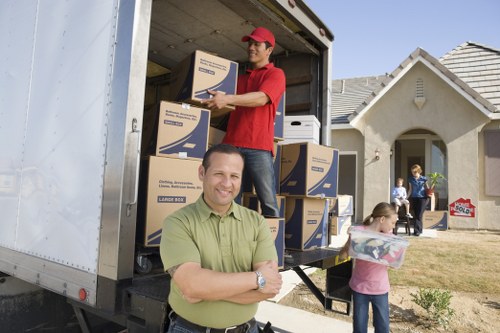 Customer confirming a booking for a removal van service